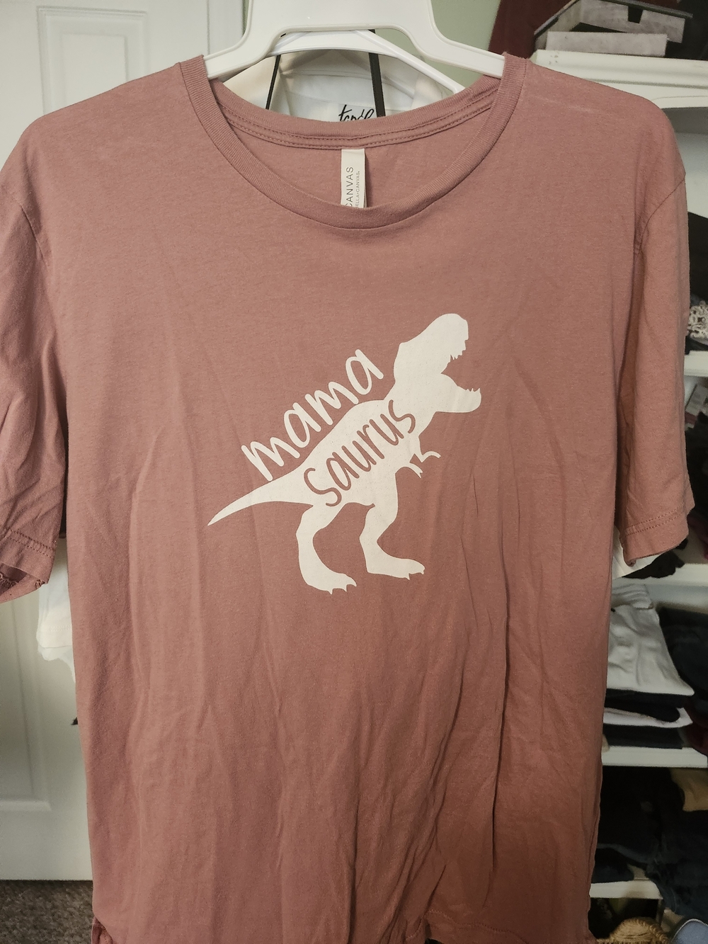Mama Saurus Graphic Tee - Dusty Rose